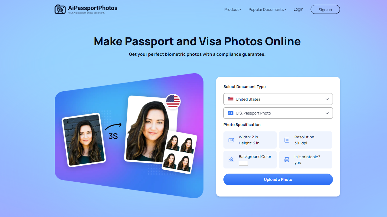 make passport photo online