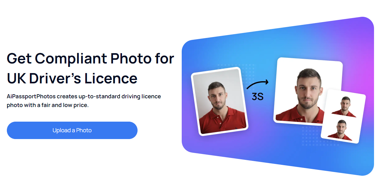 Make Quality Photo for UK Driving Licence with AI Create UK