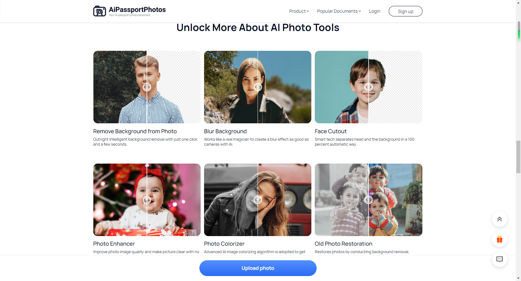 more feature about AiPassportPhotos