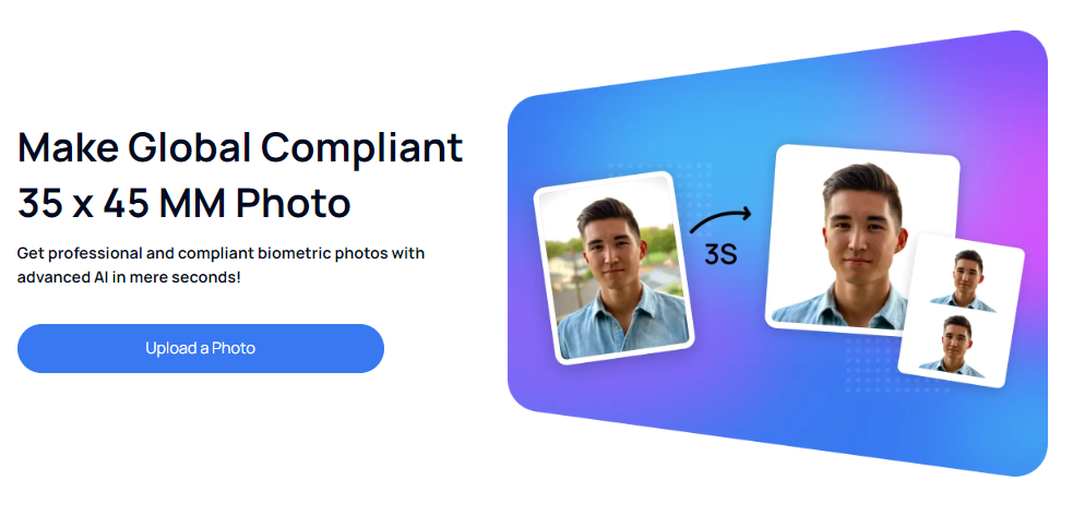 Create Standard 35 x 45 Milimetres Photo in One Click