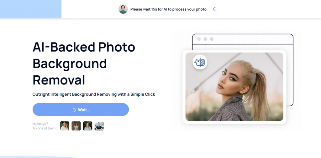 Remove Background Page on AiPassportPhotos
