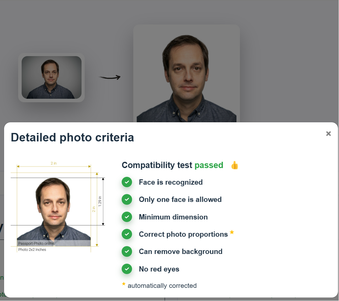 passport photo criteria