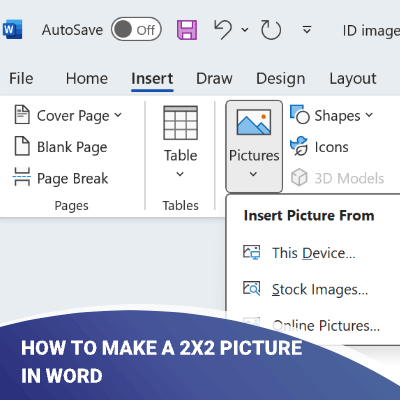 How to Make a 2x2 Picture in Word