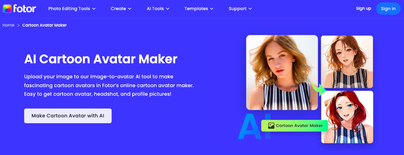 Cartoon Avatar Maker: Create a Cartoon Avatar with AI