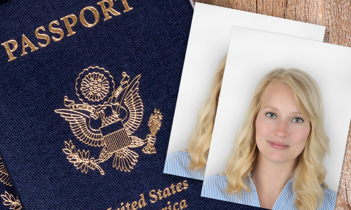 us passport with a woman's picture on it