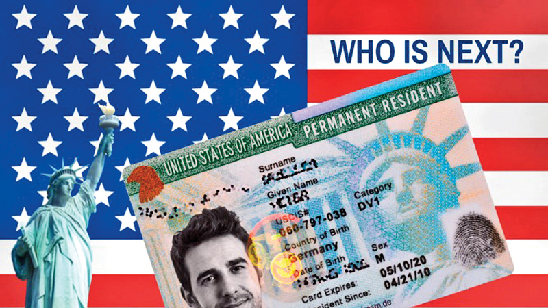 USA lottery visa card