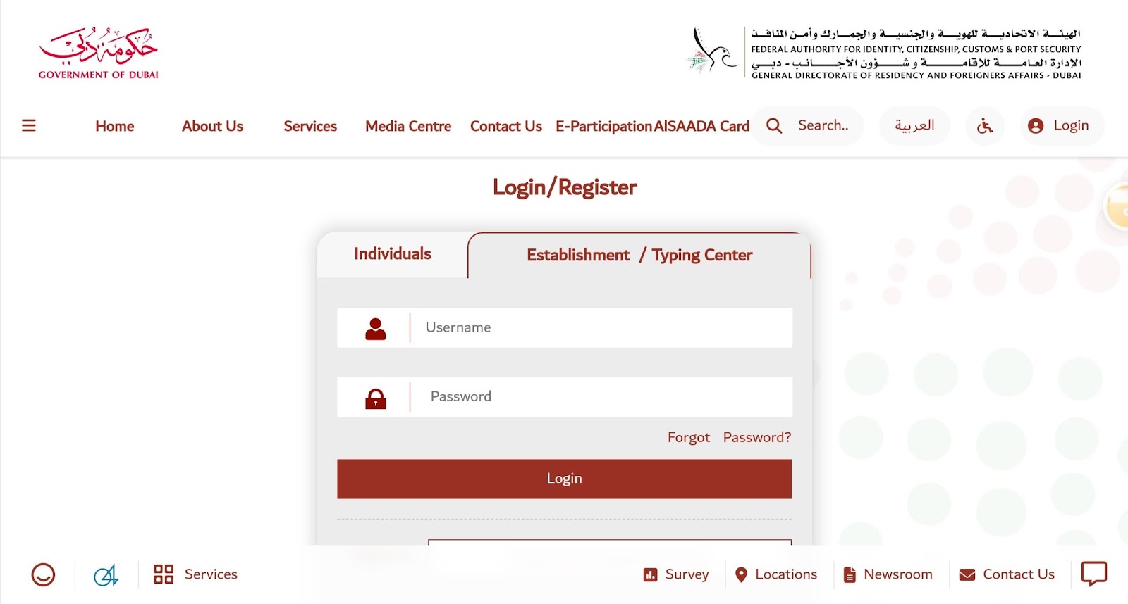 UAE visa portals