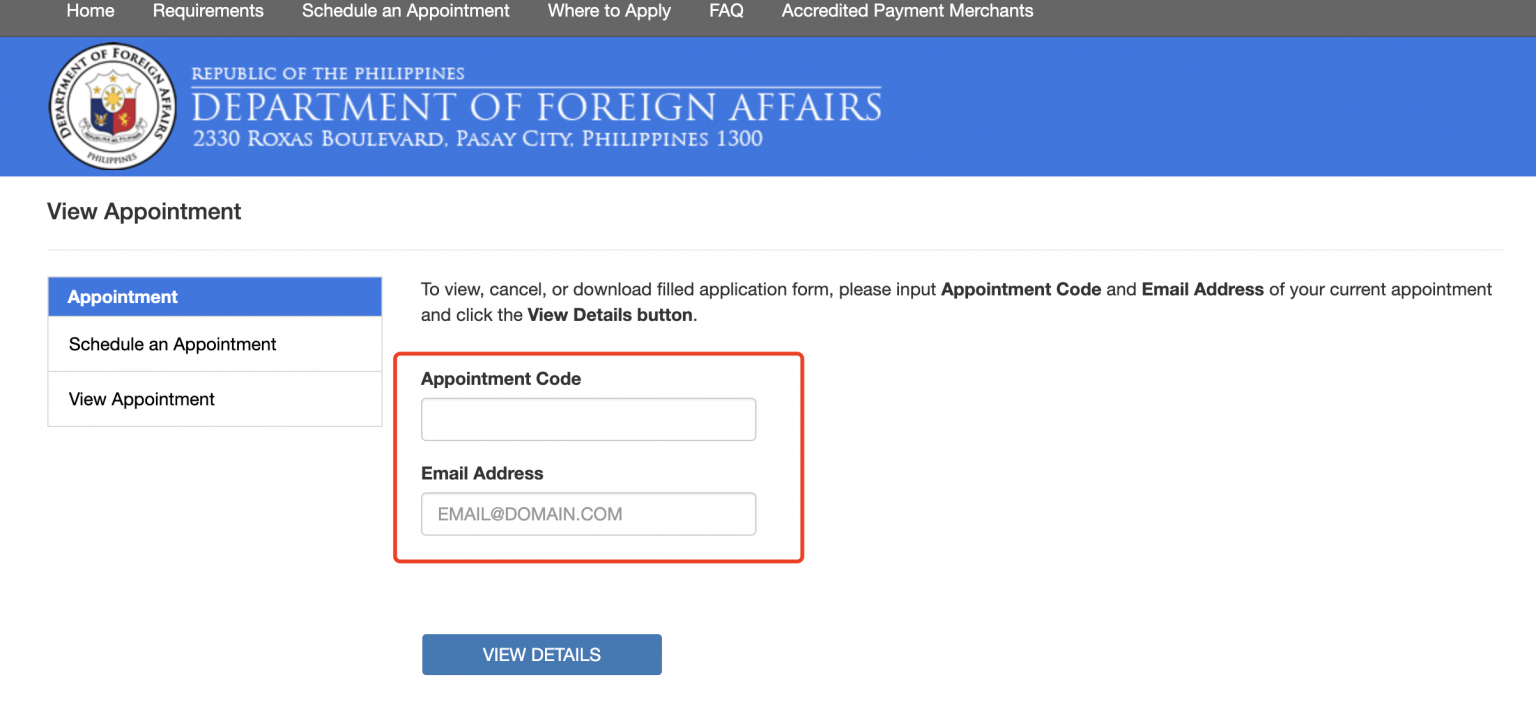 HOW TO CANCEL PAID PASSPORT APPOINTMENT visual data 2