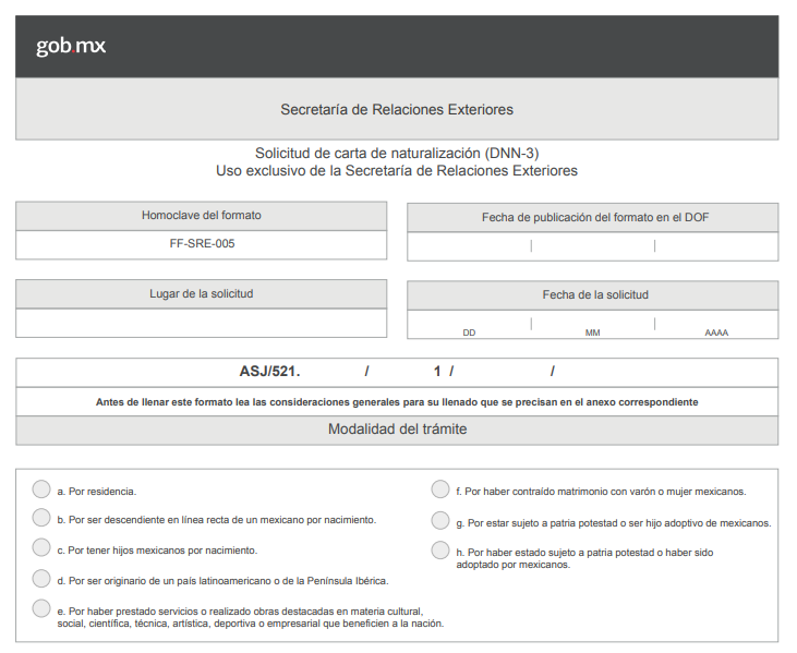 DNN-3 application form