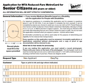 The Complete Guide of New York Metrocard for Seniors
