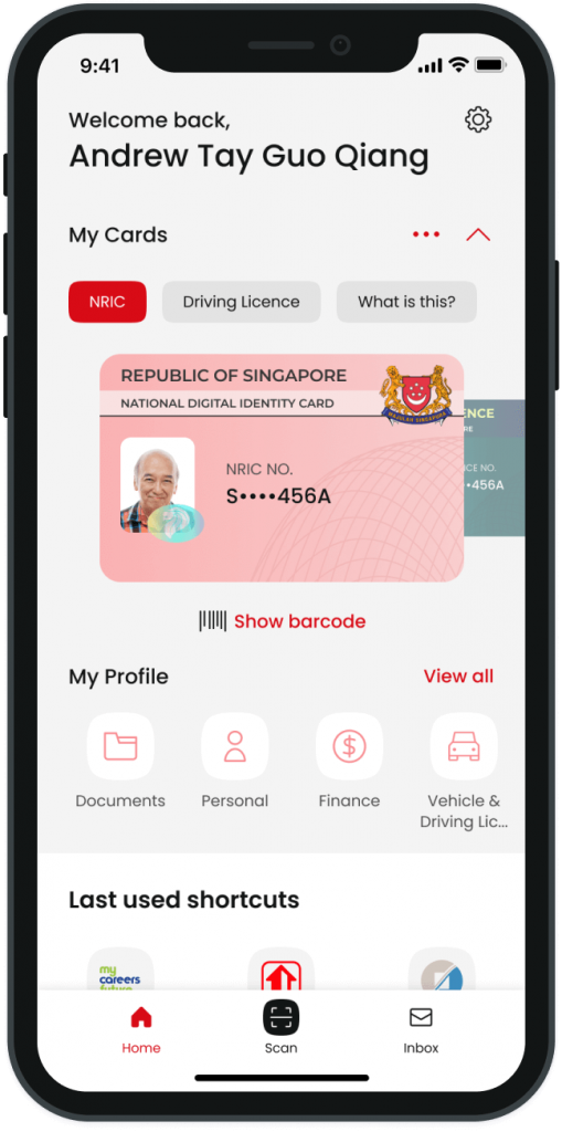 Singpass app