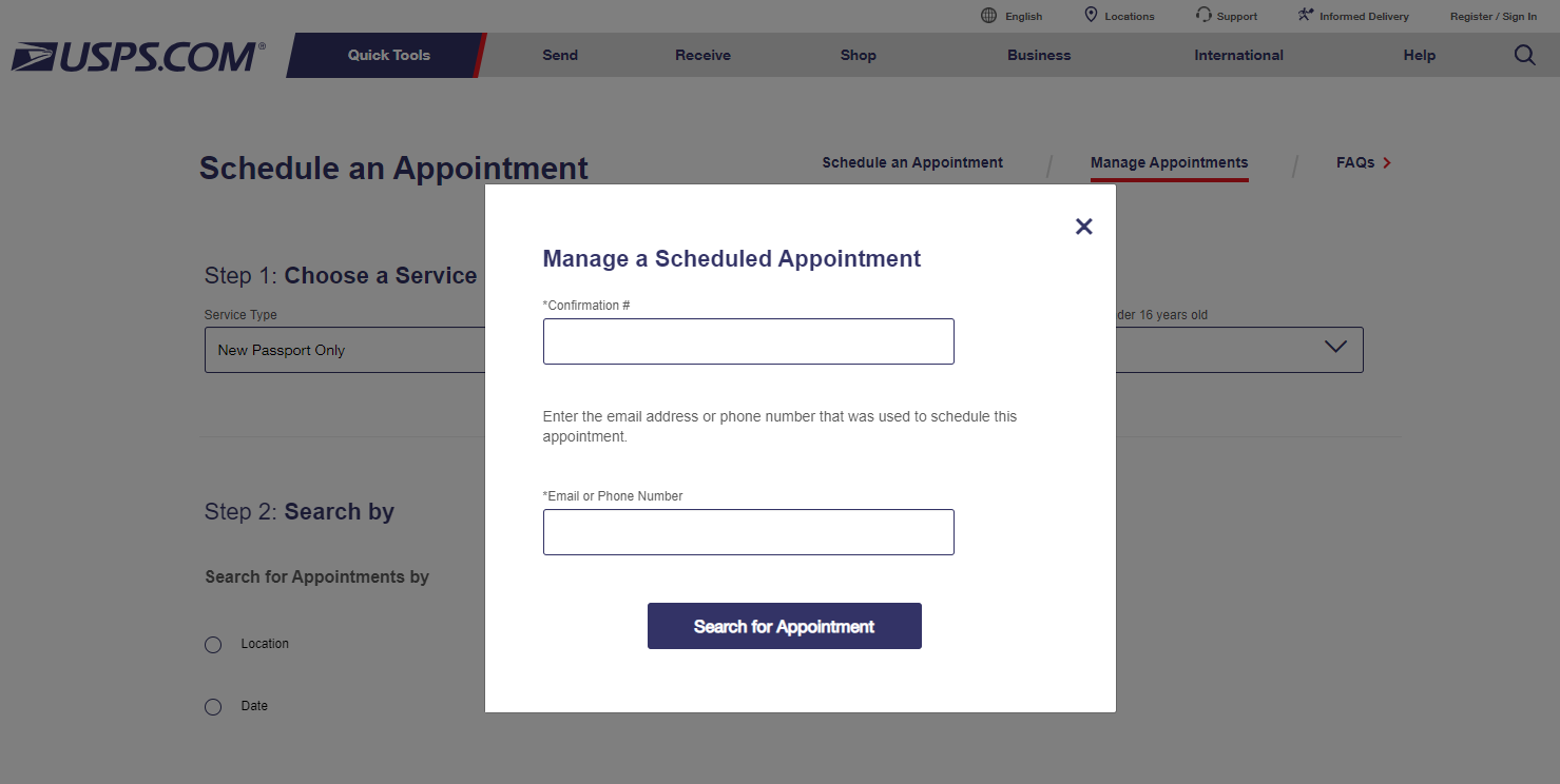 How to Cancel USPS Passport Appointment
