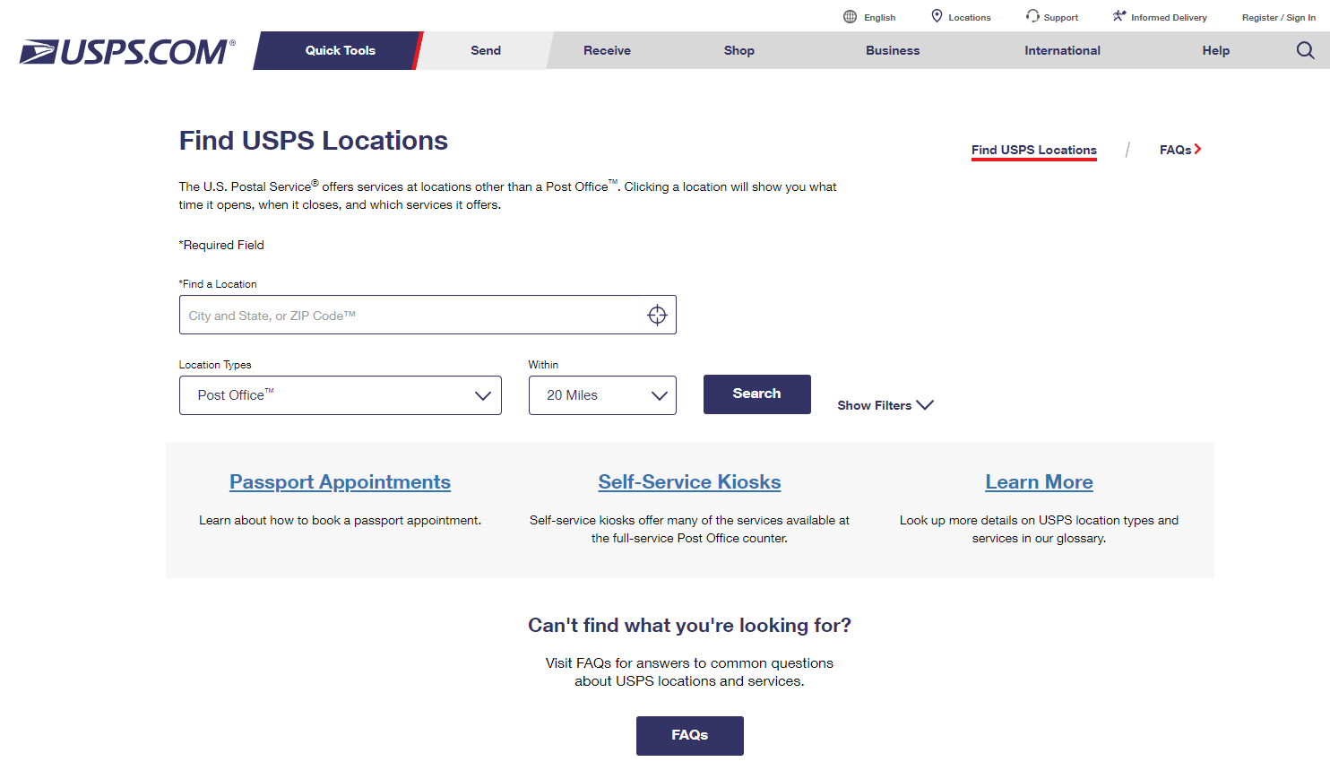 How to cancel usps passport appointment
