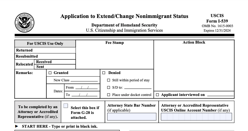 form 1-539