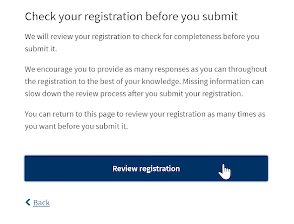 review registration