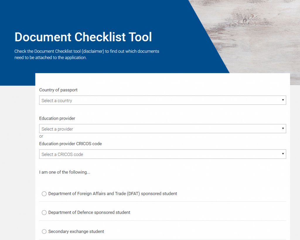 Document Checklist Tool 