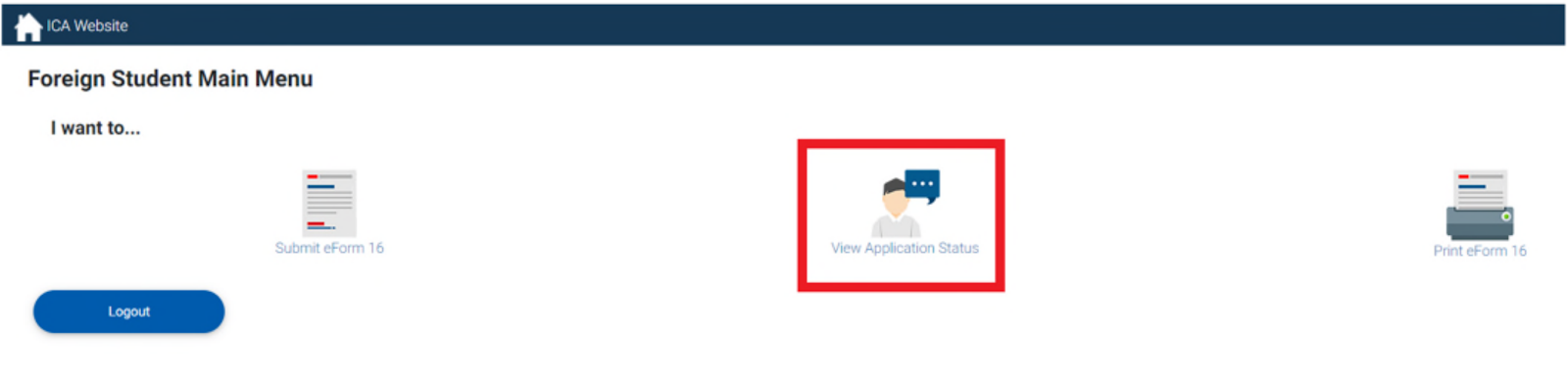 View Application Status