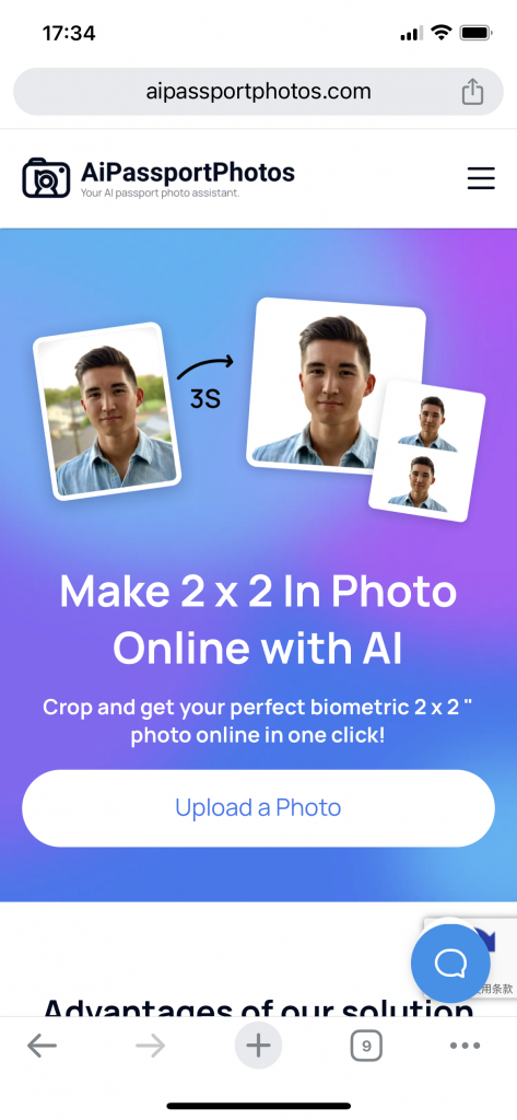 AiPassportPhotos 2x2 Picture Editor