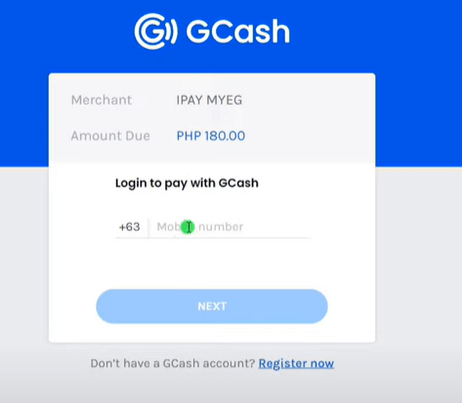 log on to GCash