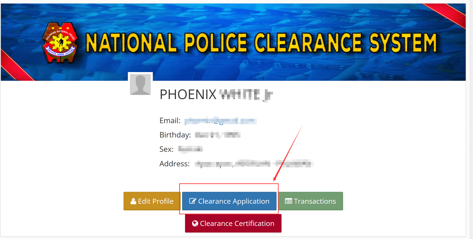 schedule a clearance application appointment