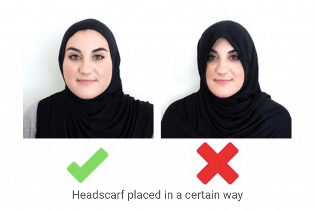 Head Coverings in passport photo