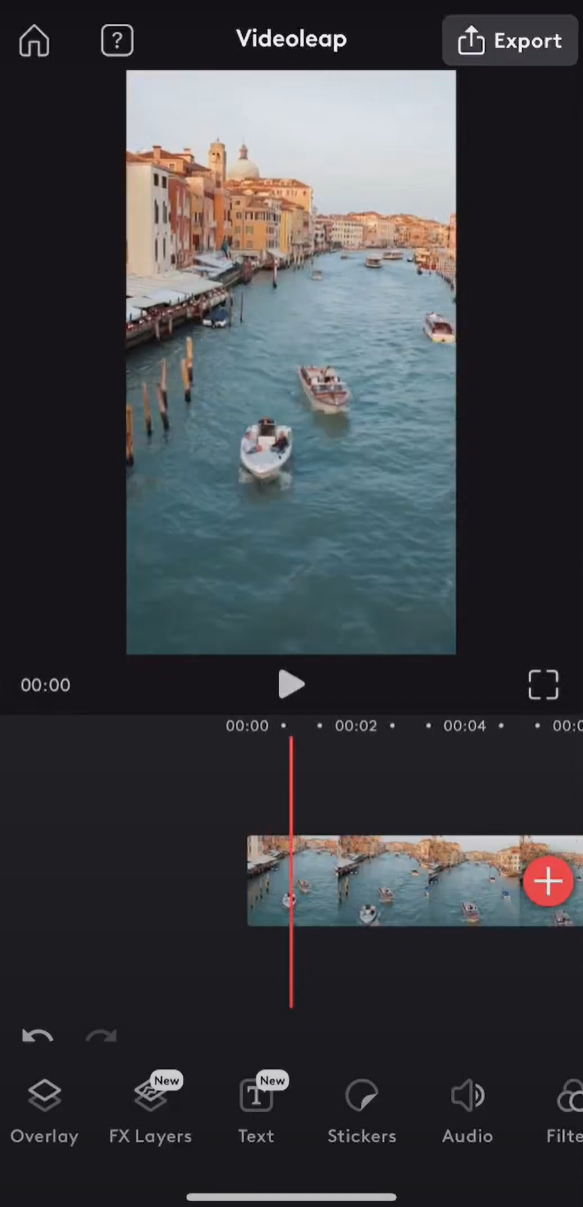 Load the video that you want to edit.