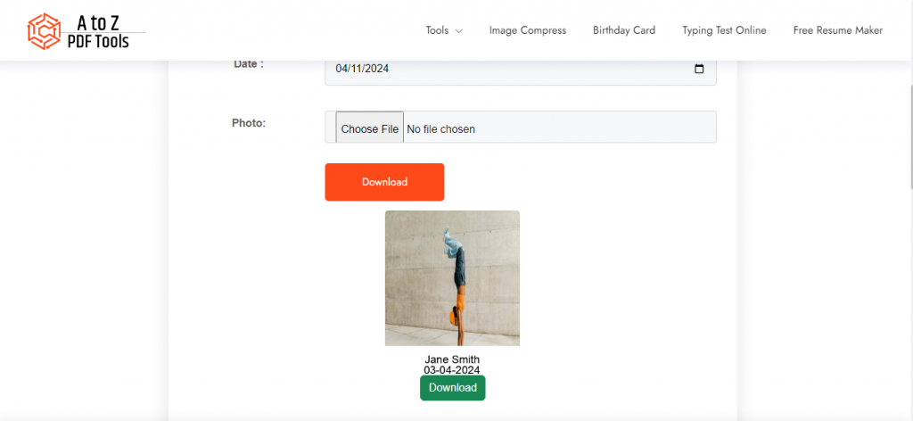 How to Add Name and Date in Photo Online
