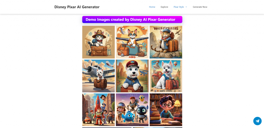 Disney Pixar AI Generator