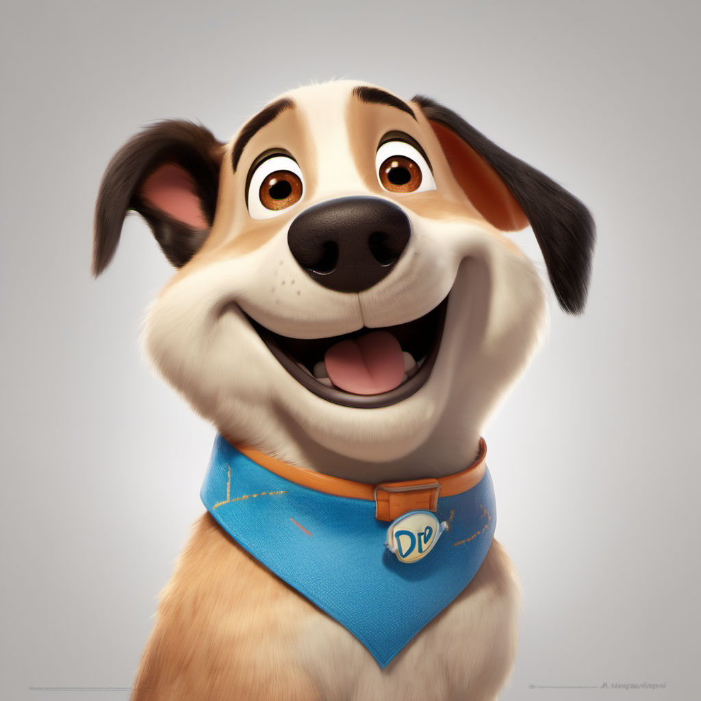 pixar-style dog