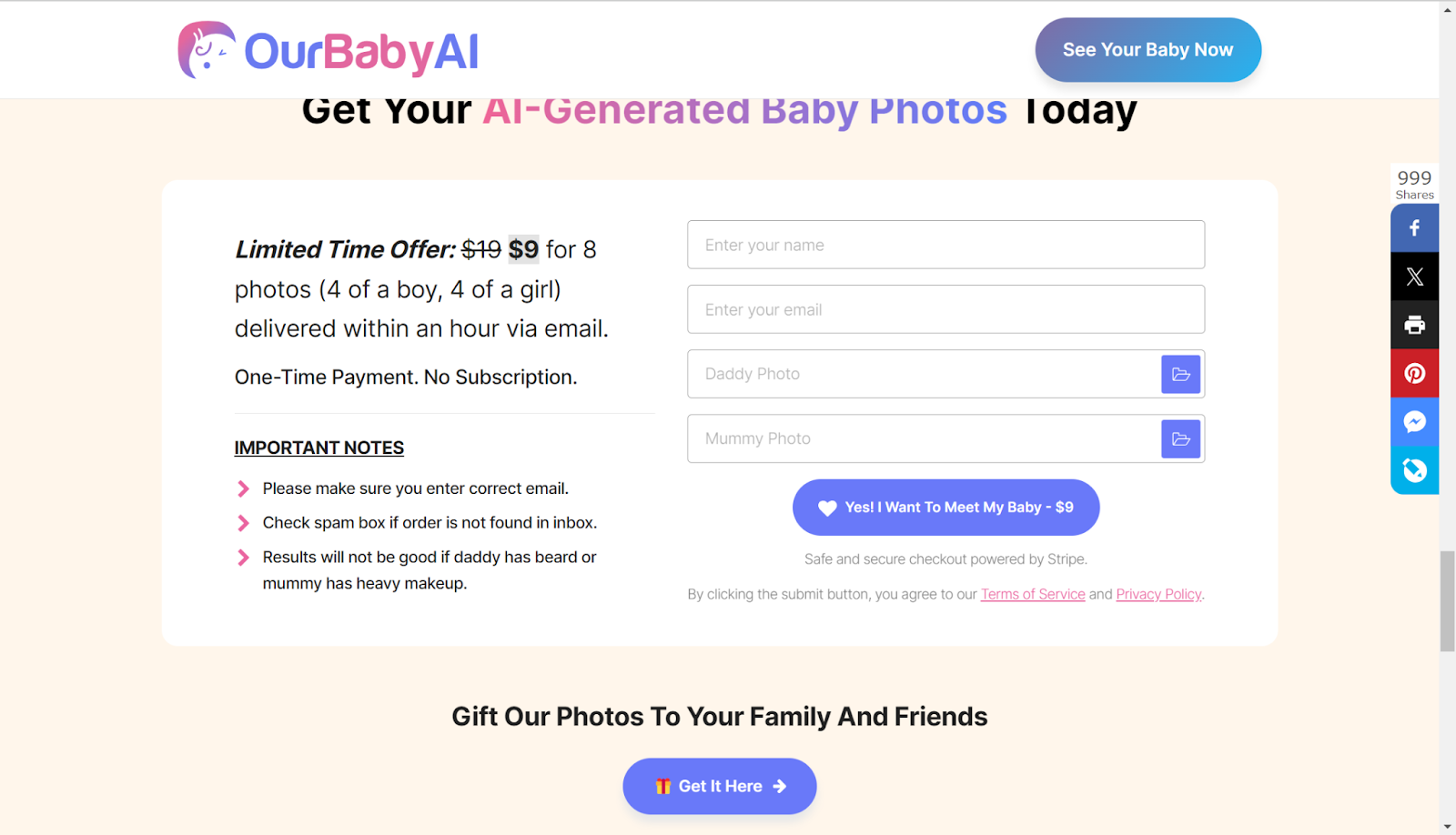 generator baby pictures on OurBabyAI