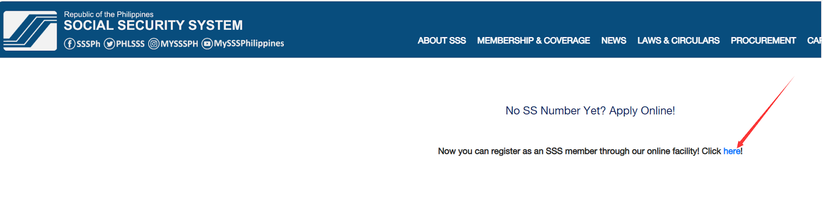 No SS Number yet? Apply Online!