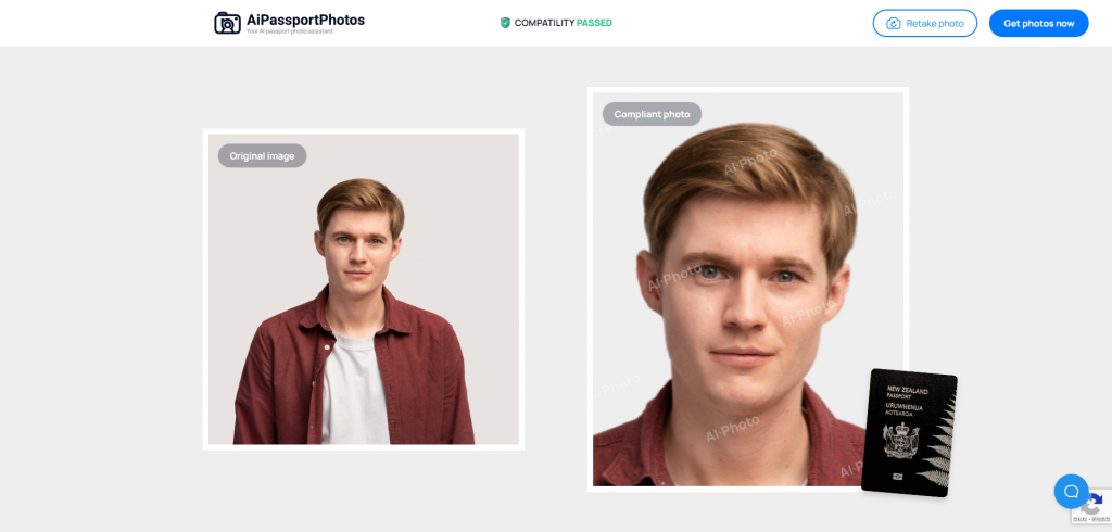 crop a nz passport photo on aipassportphotos