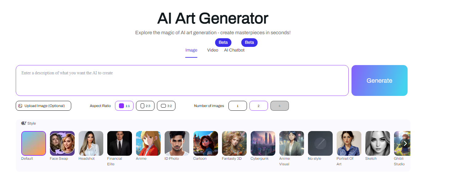 Artguru AI art generator
