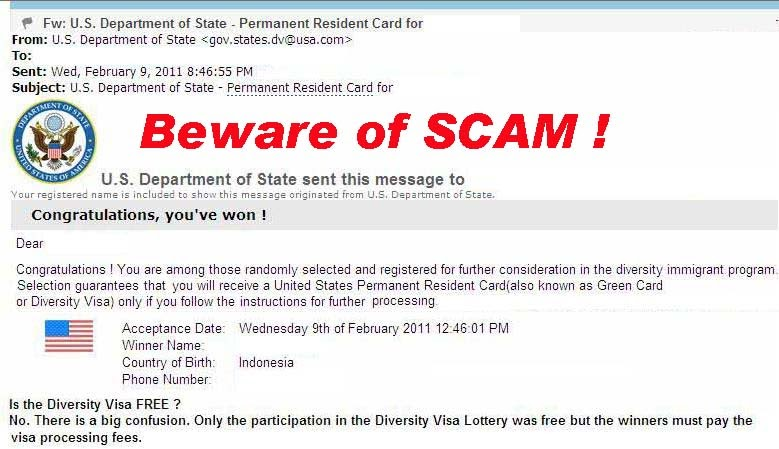 DV Lottery Scams