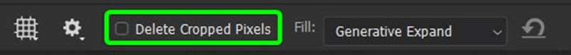 delete cropped pixels