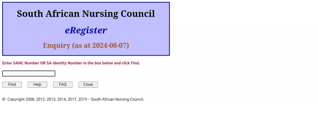 How to Check My SANC Registration Status