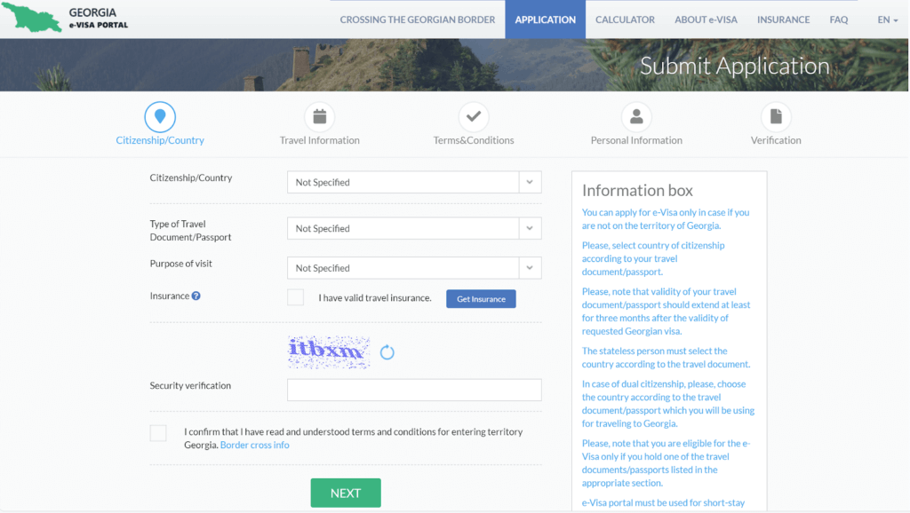 provide your citizenship information