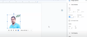 How to Size 2x2 Picture in Google Docs
