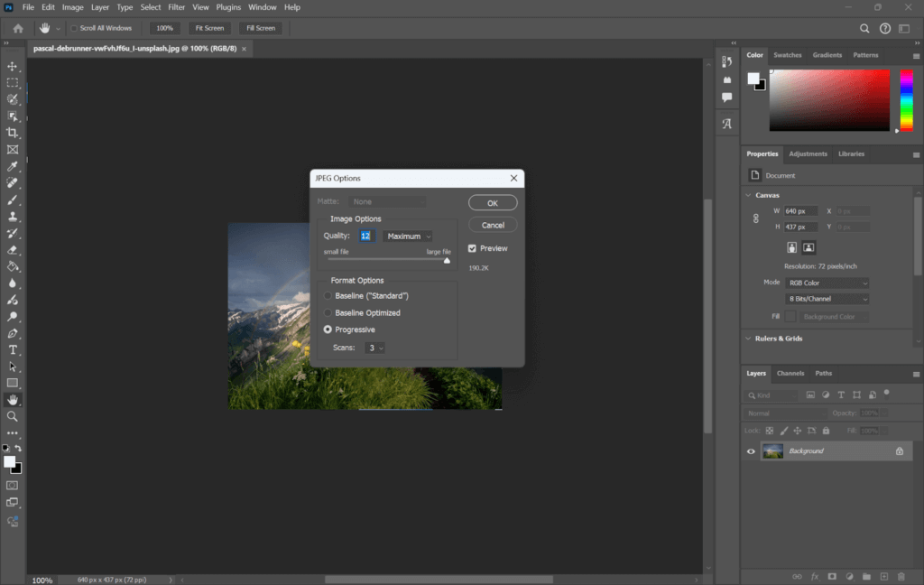 save images in photoshop