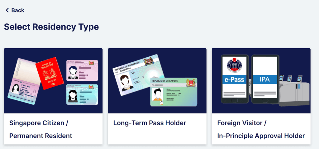 select residency type