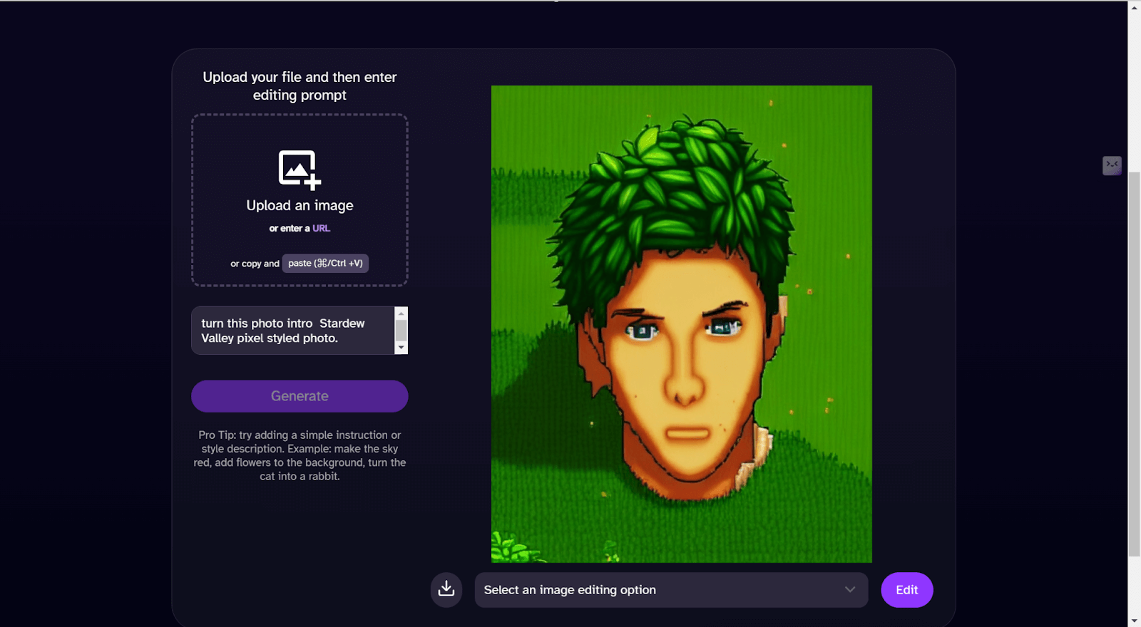 How to Turn a Picture into a Stardew Valley Character with AI