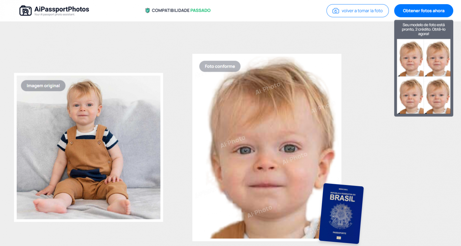 Como fazer fotos de passaporte de bebê brasileiro em casa