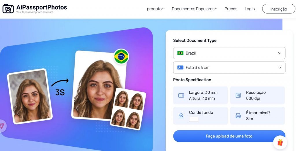 Como fazer e imprimir uma foto 3x4 online