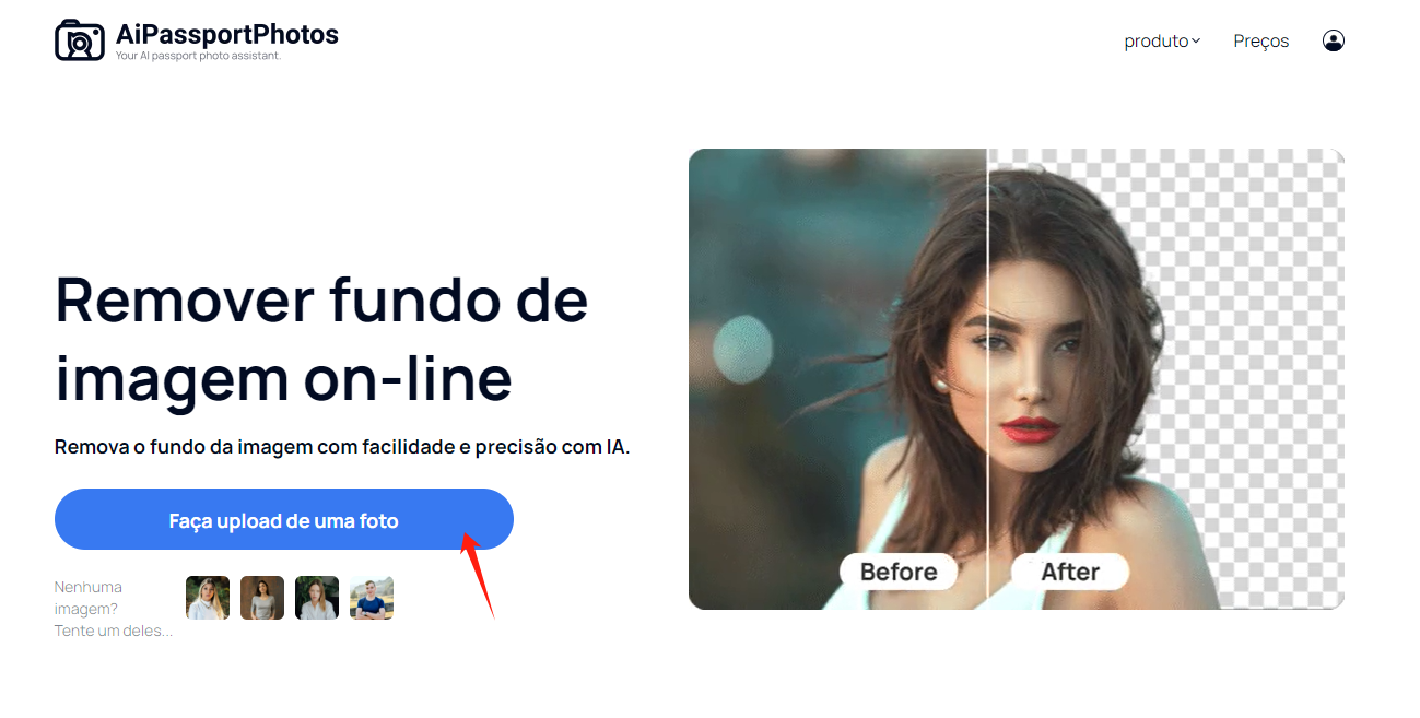 Os 8 Principais Sites para Remover o Fundo de Imagem AiPassportPhotos