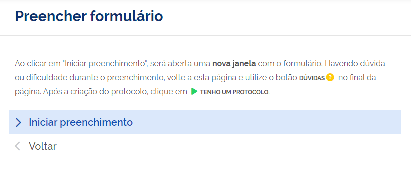 Você será direcionado para um novo site para preencher o formulário de consulta do passaporte.