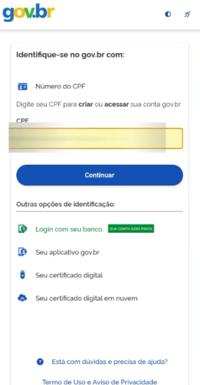 login in gov.br