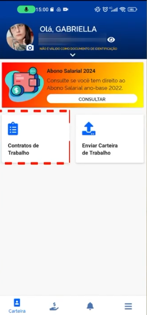 enter details on gov.br